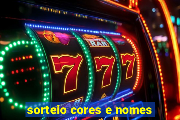 sorteio cores e nomes