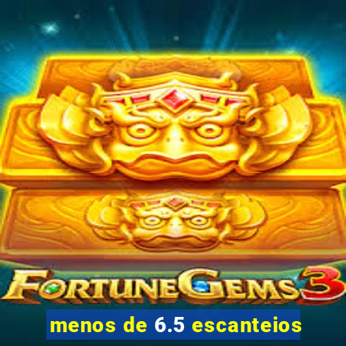 menos de 6.5 escanteios