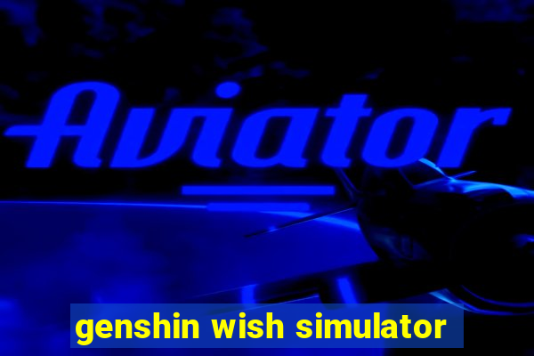 genshin wish simulator