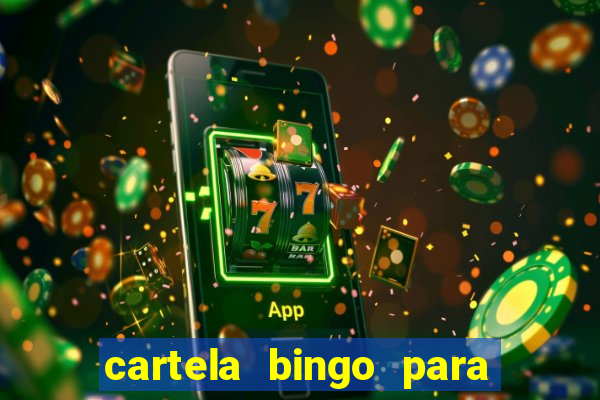 cartela bingo para cha de cozinha imprimir gratis