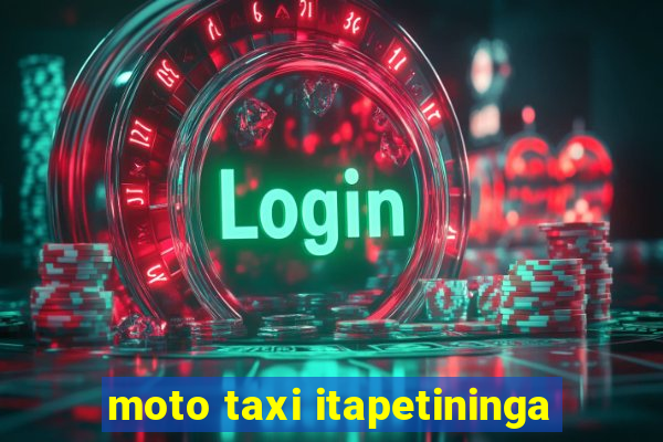 moto taxi itapetininga