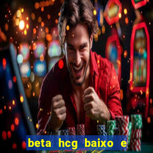 beta hcg baixo e gravidez evoluiu