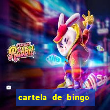 cartela de bingo pra imprimir