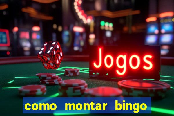 como montar bingo brinquedos toia