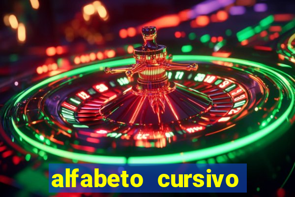 alfabeto cursivo para treinar caligrafia