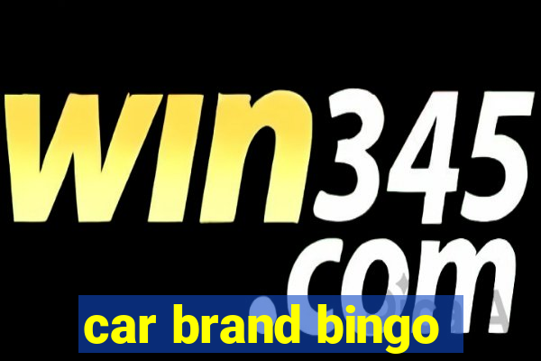 car brand bingo