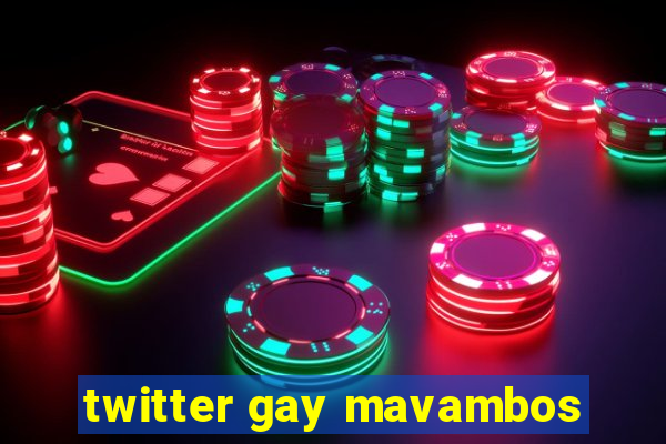 twitter gay mavambos