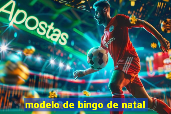 modelo de bingo de natal