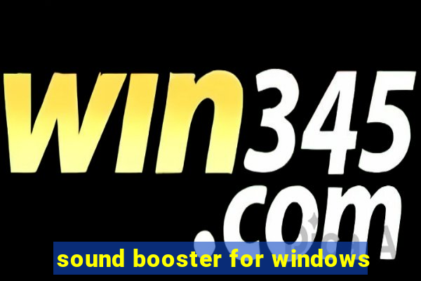 sound booster for windows