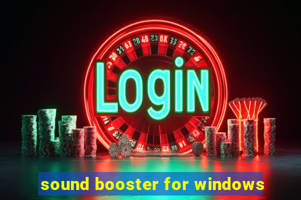 sound booster for windows