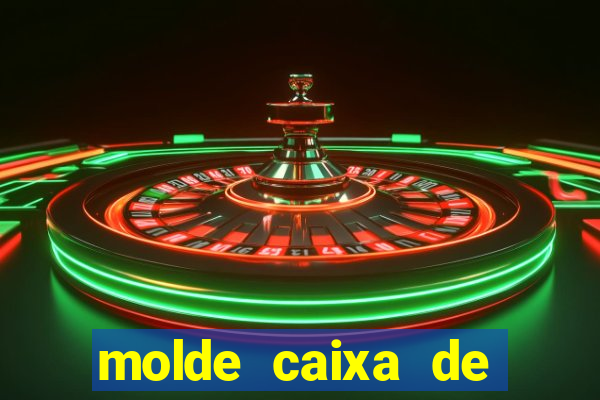 molde caixa de baralho png