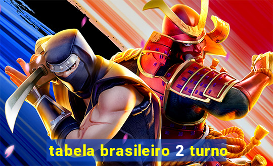 tabela brasileiro 2 turno