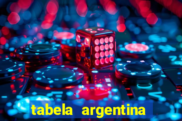 tabela argentina torneo betano