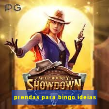 prendas para bingo ideias