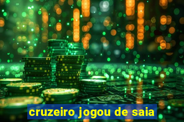 cruzeiro jogou de saia