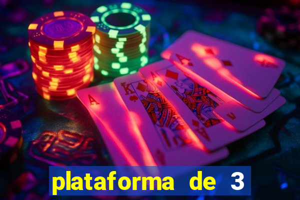 plataforma de 3 reais jogo