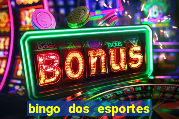 bingo dos esportes para imprimir