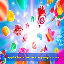 apple beta software programme