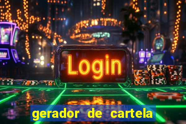 gerador de cartela de bingo