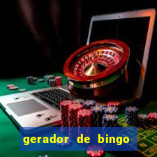 gerador de bingo cha de bebe