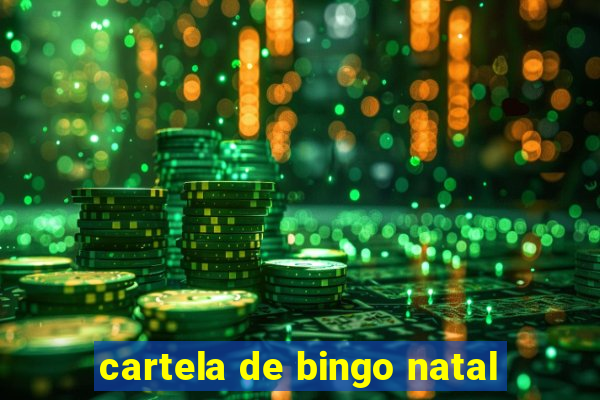 cartela de bingo natal