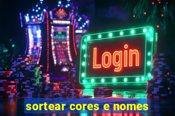 sortear cores e nomes