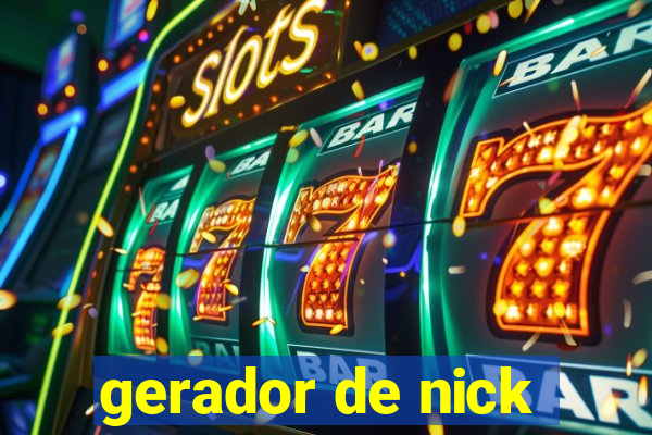 gerador de nick