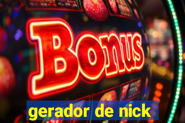 gerador de nick