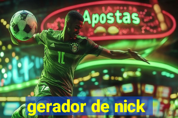 gerador de nick