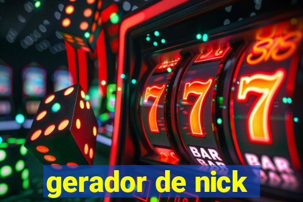 gerador de nick