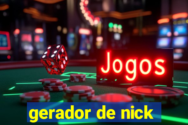 gerador de nick