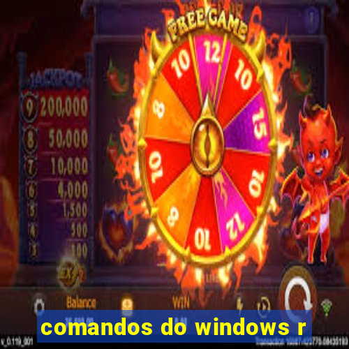 comandos do windows r