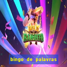 bingo de palavras 3 ano