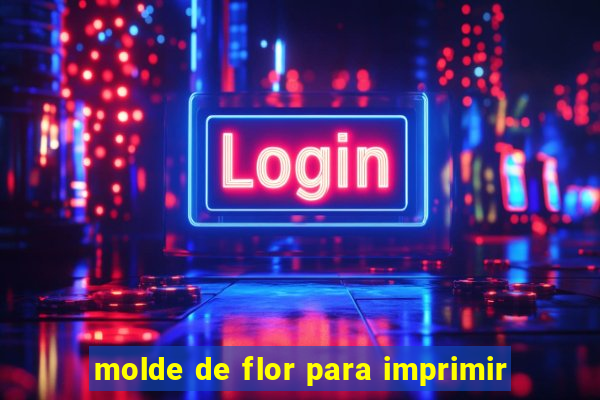 molde de flor para imprimir