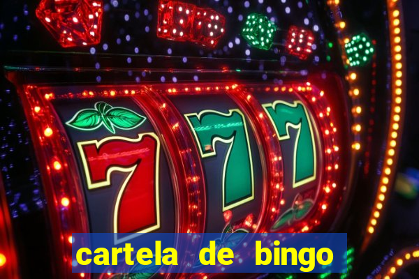 cartela de bingo cha de panela