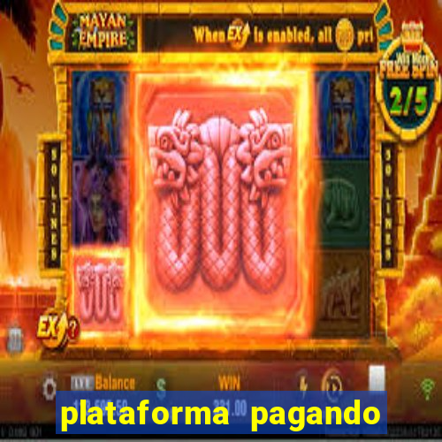 plataforma pagando fortune tiger