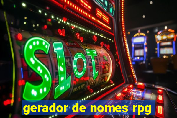 gerador de nomes rpg