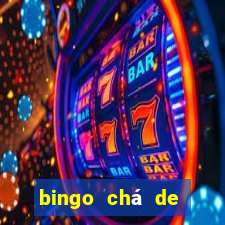 bingo chá de bebê excel