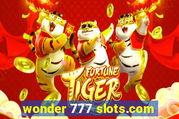 wonder 777 slots.com