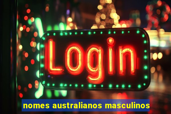 nomes australianos masculinos