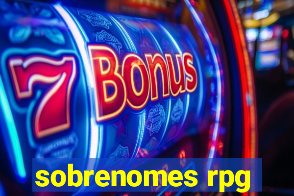 sobrenomes rpg