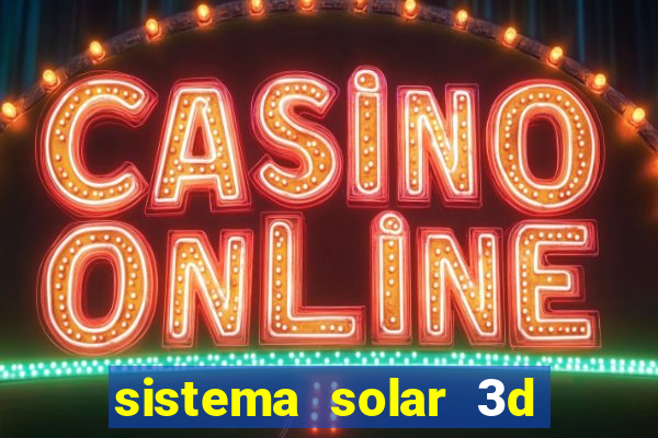 sistema solar 3d em movimento