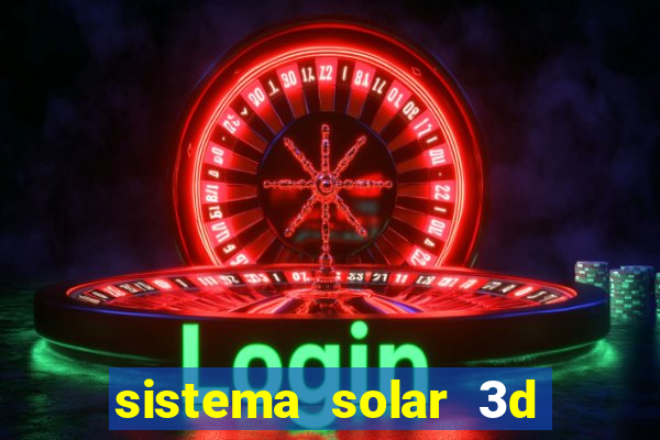 sistema solar 3d em movimento