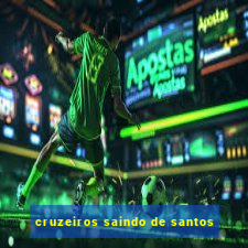 cruzeiros saindo de santos