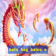 beta hcg baixo e gravidez evoluiu