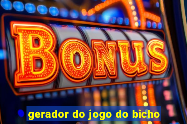 gerador do jogo do bicho