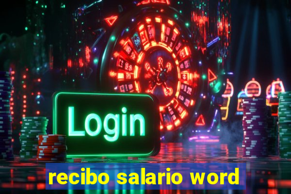 recibo salario word