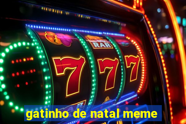 gatinho de natal meme