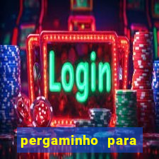 pergaminho para escrever dentro