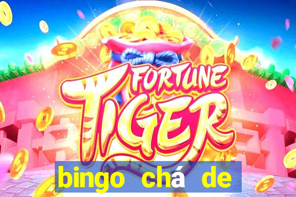 bingo chá de bebê excel